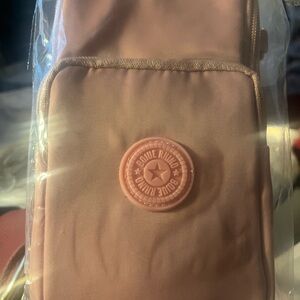 Pink Mobile Crossbody Phone Bag with Round Logo